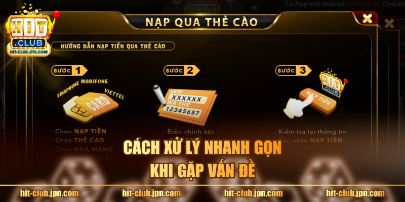 Cách xử lý nhanh gọn khi gặp vấn đề