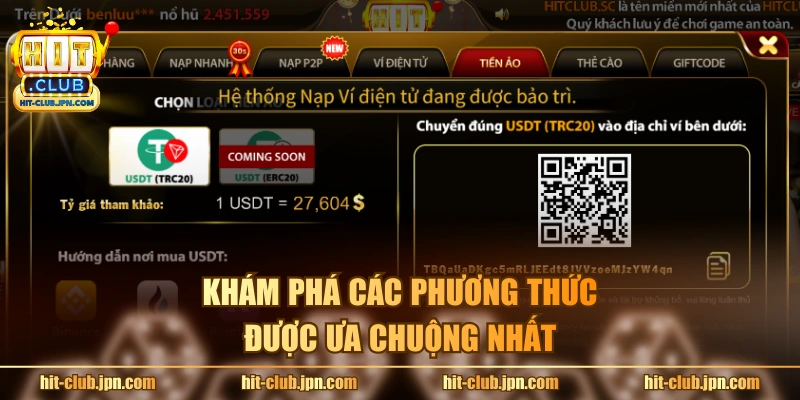 Khám phá các phương thức được ưa chuộng nhất
